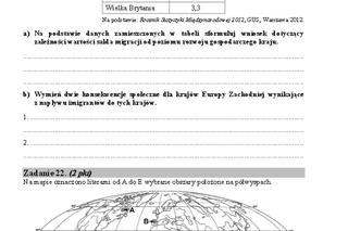 Matura geografia 12