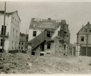 Białystok zniszczony po II wojnie światowej