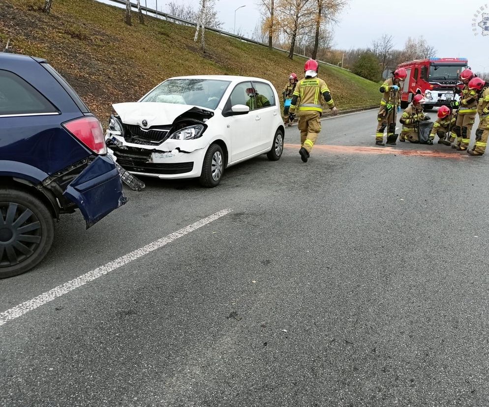 Karambol na DTŚ. Zderzyło się 7 samochodów. Występują ogromne utrudnienia