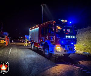 Wypadek na autostradzie A1 w Szarlejce