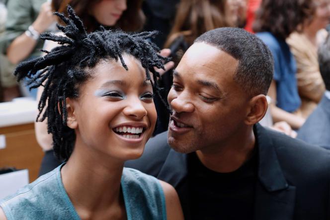 Willow i Will Smith na pokazie Chanel