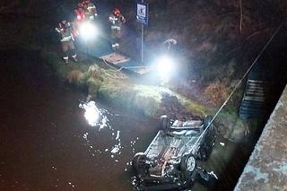 Tragiczny wypadek w Potępie. Auto wpadło do rzeki, zginęły dwie osoby