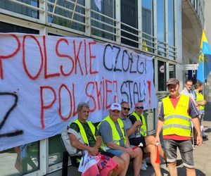Pikieta górników i hutników w Warszawie (28.08.2025)