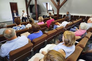 Uczestnicy wydarzenia mogli posłuchać o dotychczasowych dokonaniach literackich Renaty Chojeckiej