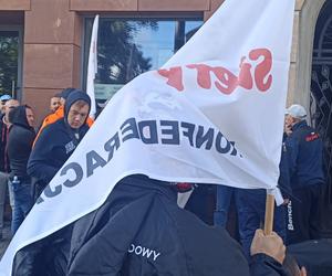 Protest górników w Katowicach w sprawie taniego węgla