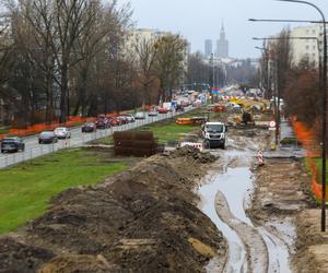 Zmiana organizacji ruchu w związku z budową linii tramwajowej do Wilanowa