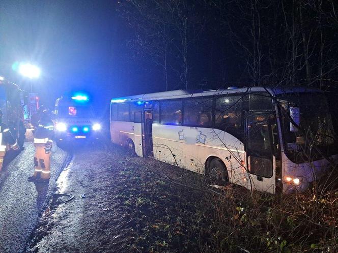 Wypadek autokaru z pracownikami Amazona