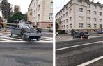 Przejazd ulicą 3 Maja był chwilowo zablokowany, jednak obecnie nie ma już utrudnień w ruchu