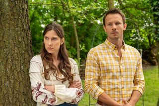 	Barwy szczęścia odc. 3095. Regina (Kamila Kamińska), Franek (Mateusz Banasiuk)