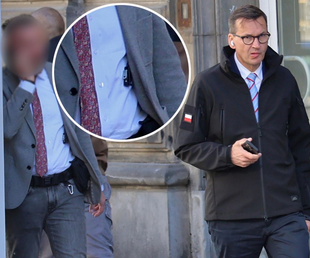 Mateusz Morawiecki spaceruje po Warszawie