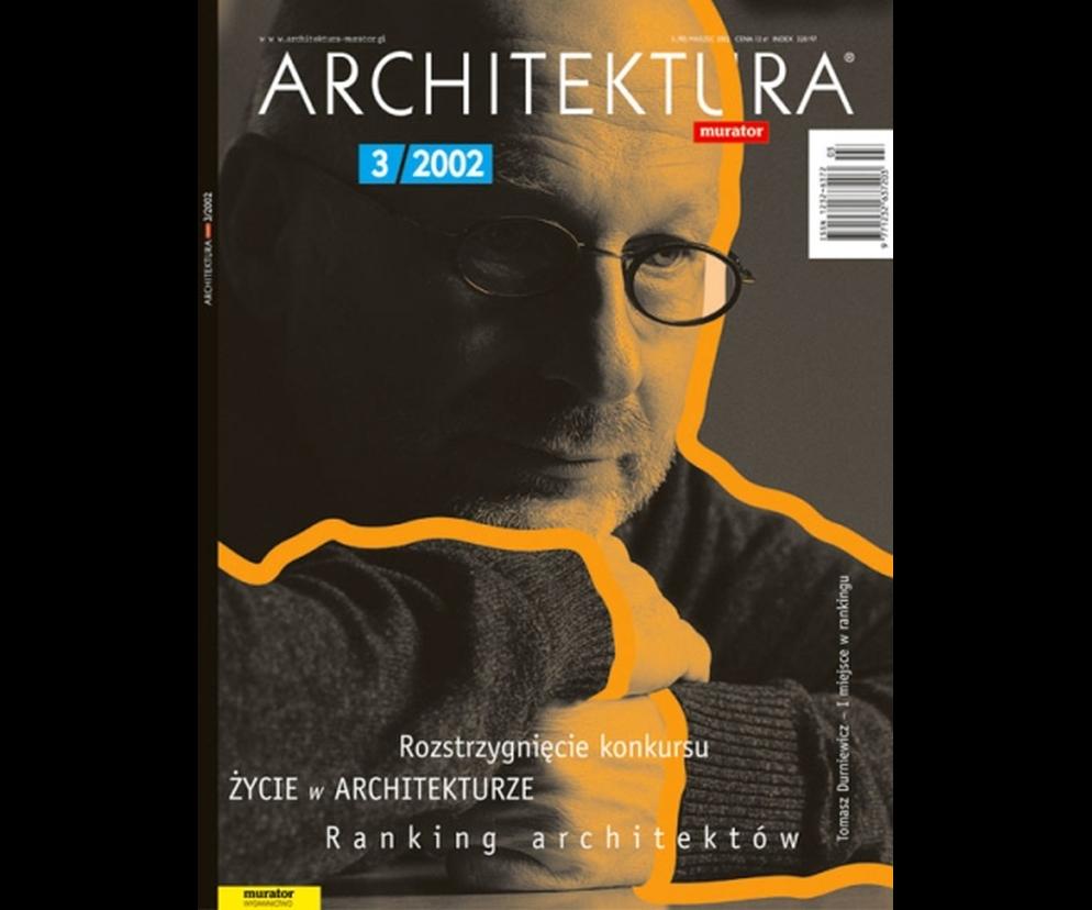 Okładka Miesięcznik Architektura 03/2002