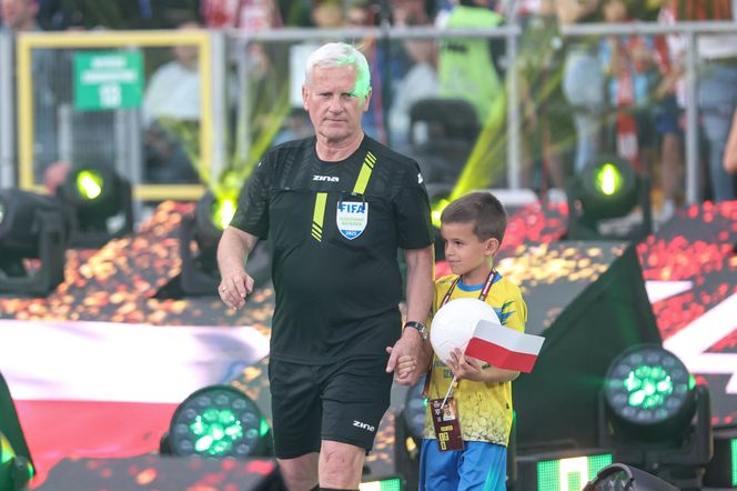 Ronaldinho na Stadionie Śląskim w meczu gwiazd Polska - Brazylia