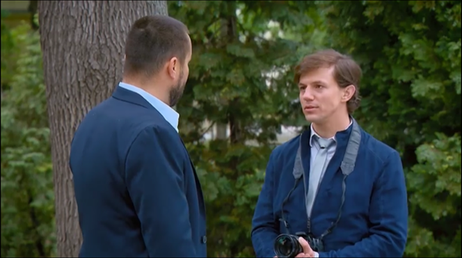 Barwy szczęścia, odcinek 2124: Tadeusz (Jakub Mróz), gangster Miras (Rafał Iwaniuk)