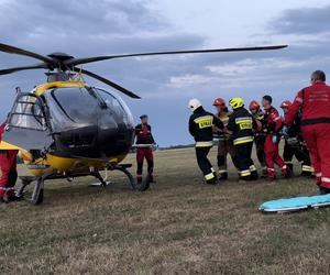 Chrcynno: Katastrofa lotnicza, samolot spadł na hangar. 5 osób nie żyje, wśród rannych dziecko