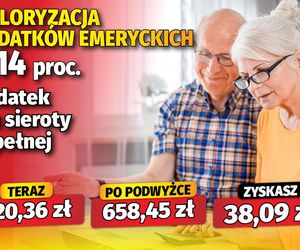 Waloryzacja dodatków emeryckich