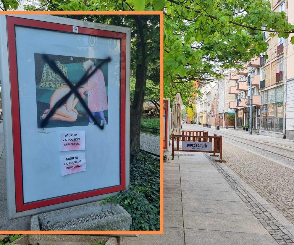 Kolejna wystawa we Wrocławiu wywołała kontrowersje. Witryny znów zniszczono 