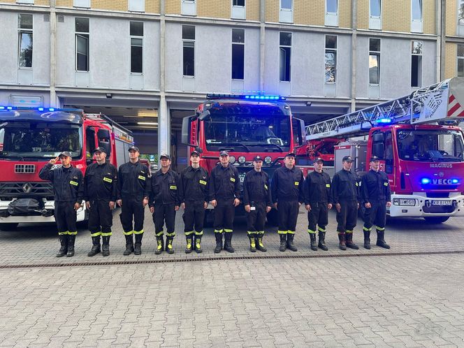 Hołd małopolskich strażaków dla zmarłego kolegi