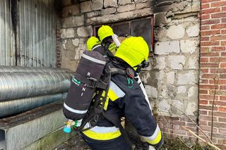 Pożar warsztatu samochodowego w Wyżnicy