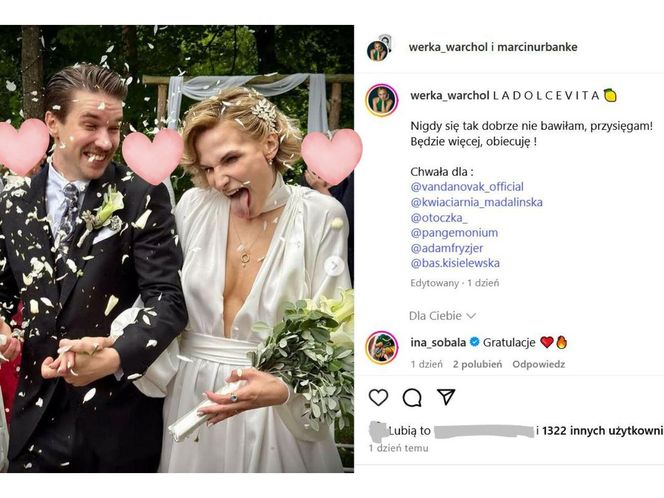 Weronika Warchoł i Marcin Urbanke wzięli ślub
