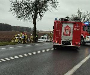 Matka i dzieci poszkodowane w wypadku koło Leszna