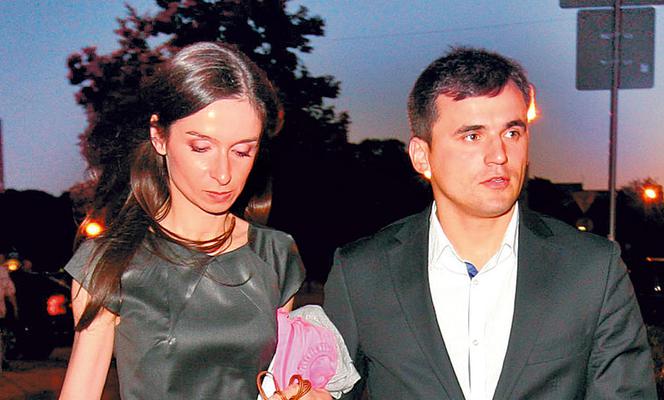 Mąż Kaczyńskiej z żoną Boruca