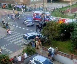 Tragiczny wypadek w centrum Szczecina. Zderzenie motocyklu z samochodem