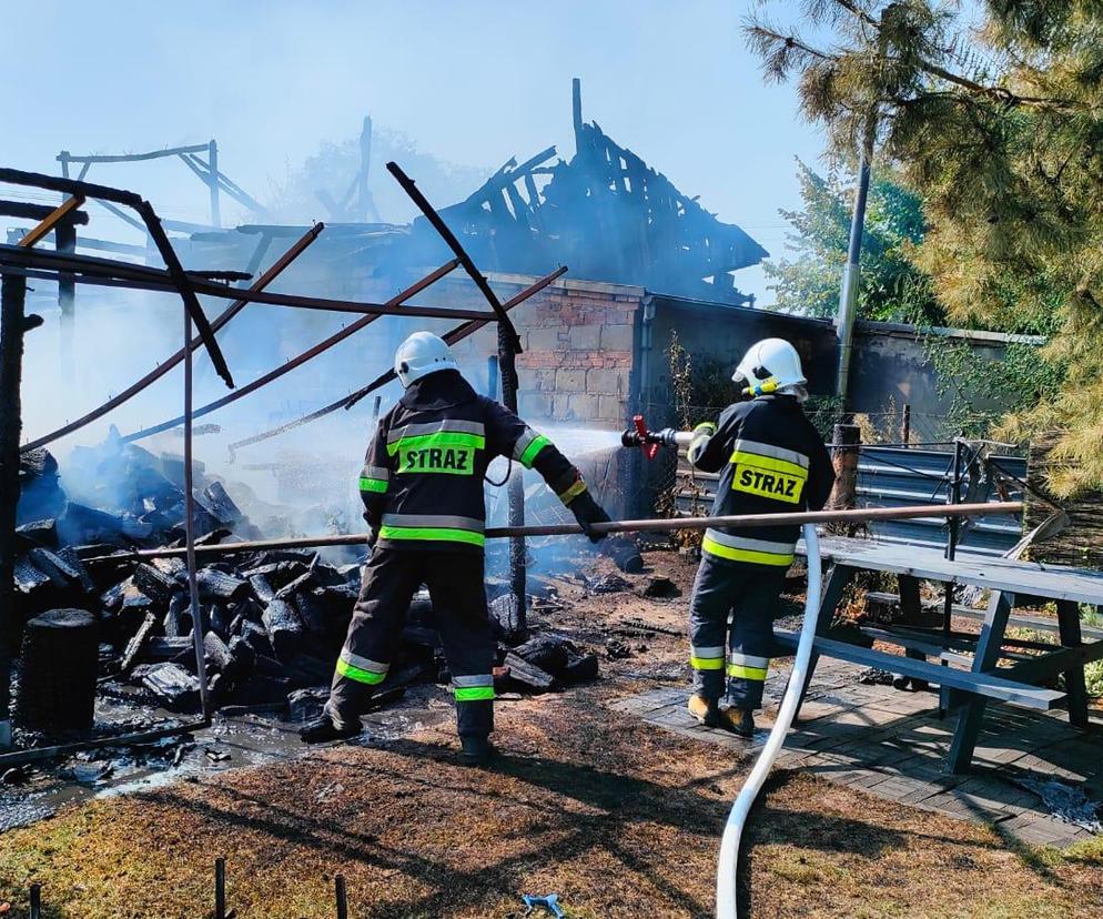 Duże straty po pożarze lakierni w Trzebinach koło Leszna