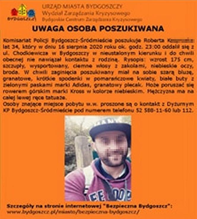 Był poszukiwany, utonął w Brdzie