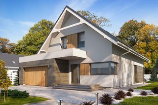 Domy z wejściem w ścianie szczytowej