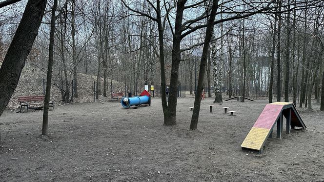 Psi park na ul. Augustów w Łodzi