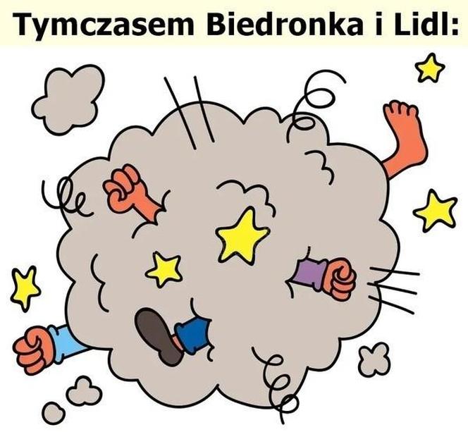 Walka cenowa Biedronki z Lidlem na memach. Internauci bezlitośni. "A wy z jakiego gangu jesteście?"