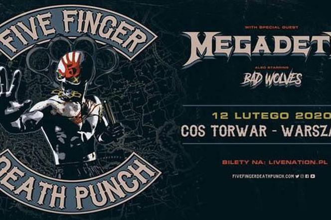 Five Finger Death Punch ogłasza zimową europejską trasę koncertową! Gość specjalny: Megadeth! 
