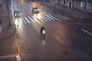 30-letni motocyklista bez wyobraźni pędził 178 km/h przez miasto! WIDEO