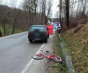 Śmiertelne potrącenie rowerzysty pod Tarnowem. 54-latek zginął na miejscu