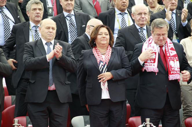 Anna Komorowska na meczu POLSKA-GRECJA. Jak wyglądała 