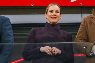 Marta Nawrocka na meczu Polska - Holandia