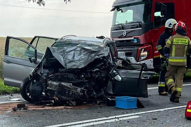 Wypadek na DK43 w Śląskiem