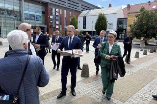 Wicepremier K. Gawkowski wspierał w Bydgoszczy Rafała Trzaskowskiego