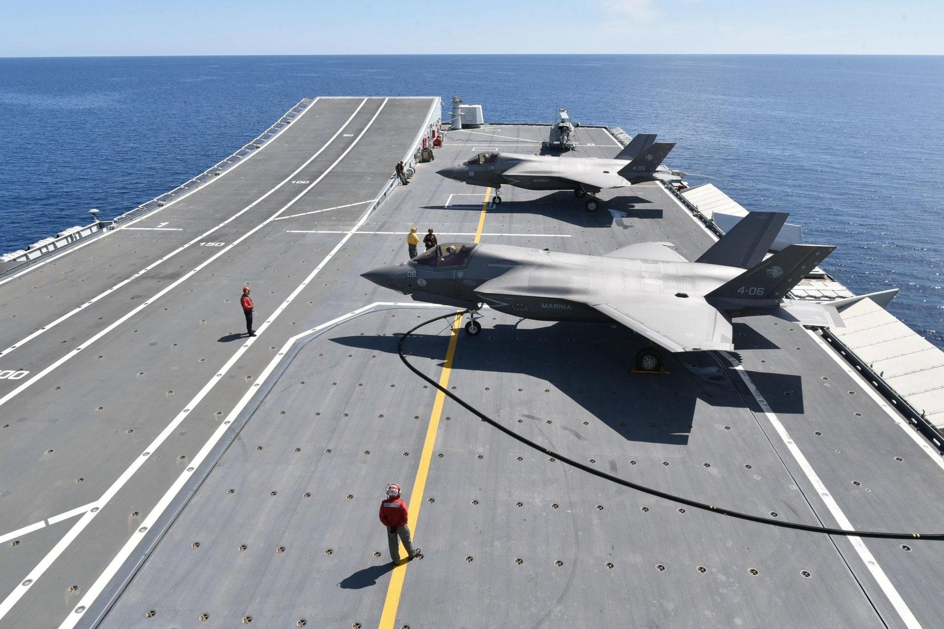 F-35B na pokładzie lotniskowca Cavour