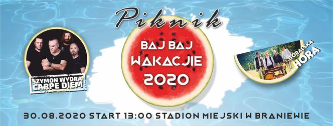 Baj, baj wakacje – to hasło pikniku, który odbędzie się w Braniewie na zakończenie wakacji