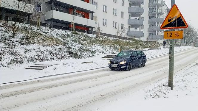 Zima w Szczecinie. Tak wygląda słynna górka "Ale urwał!"