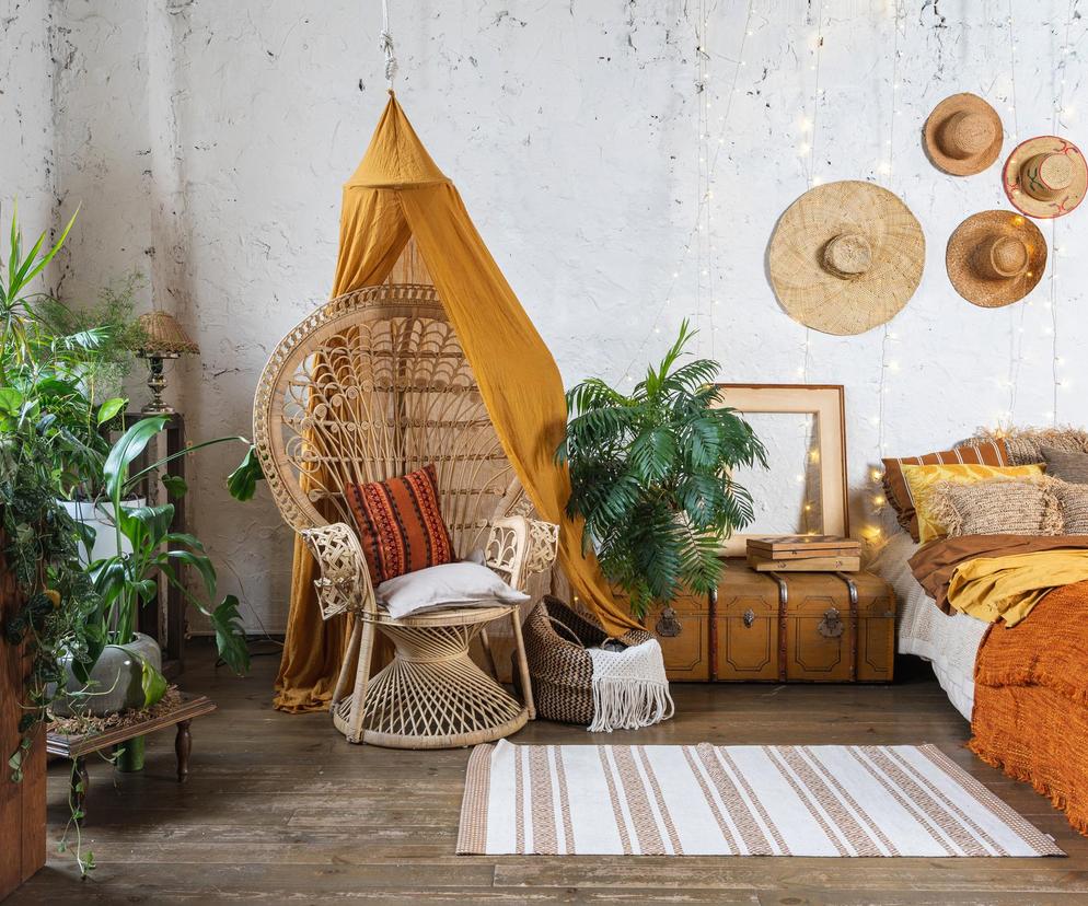 Sypialnia w stylu boho. Inspiracje
