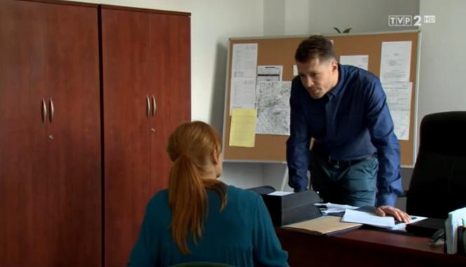 M jak miłość odc. 1189. Agnieszka (Magdalena Walach), Tomek (Andrzej Młynarczyk)