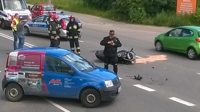 Wypadki w Gdańsku. Dwie groźne sytuacje z motocyklistami w roli głównej