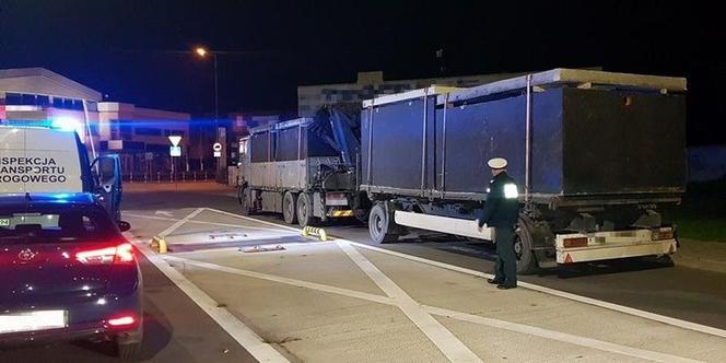 Przeciążone ciężarówki zatrzymane przez ITD