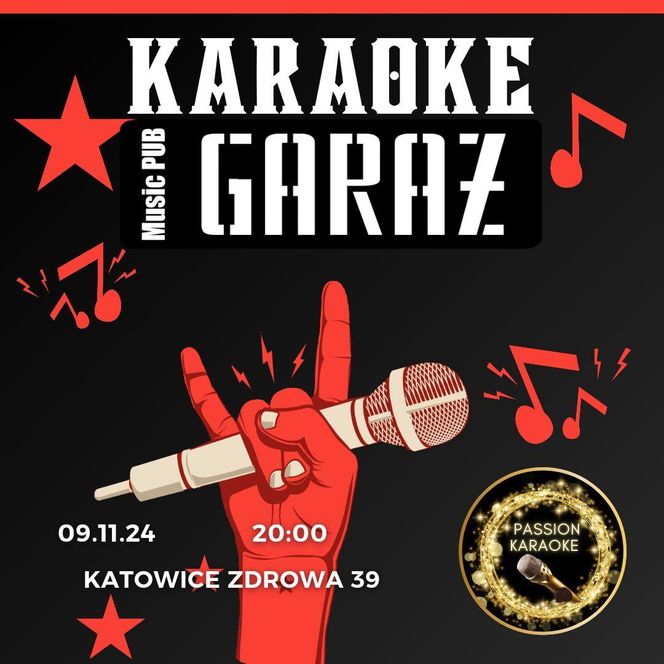 Karaoke w Garażu - sobota 9 listopada