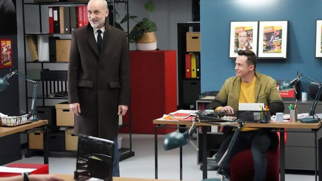 Barwy szczęścia odc. 3186. Błażej Modrzycki (Piotr Ligienza), Kornel (Jakub Bohosiewicz) 