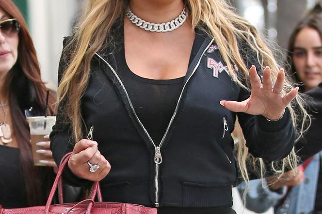 Mariah Carey z torebką Birkin