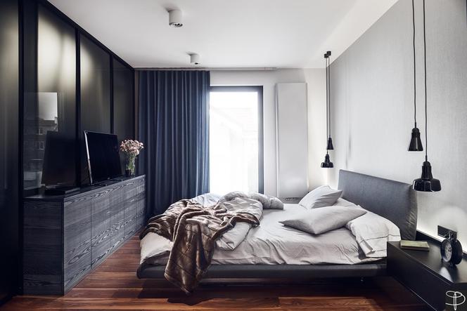 Męska sypialnia w stylu nowoczesnym