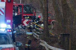 Wypadek koło Skąpego